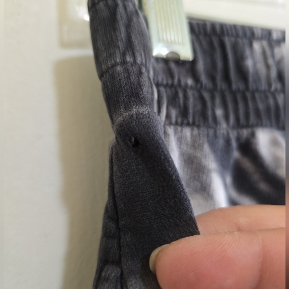 Year of Ours Boyfriend Sweatpant Black Tie Dye Medium Pockets Baggy Fit Made USA - Picture 7 of 7